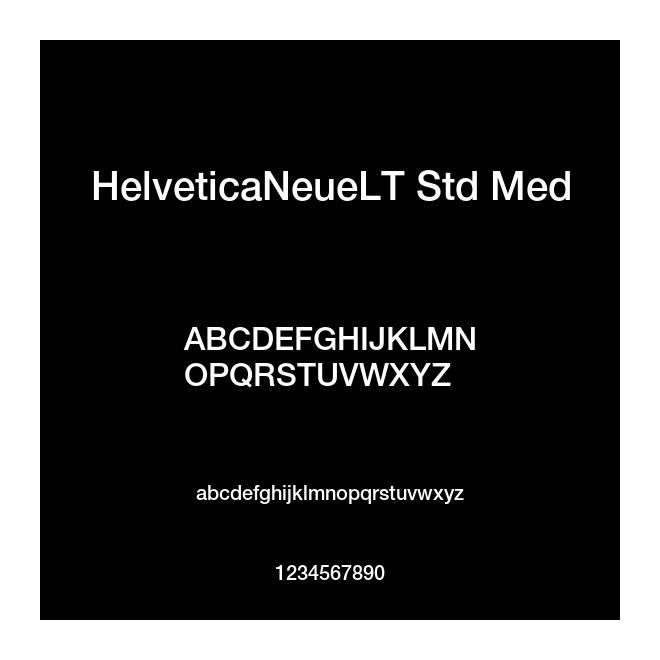 HelveticaNeueLT Std Med