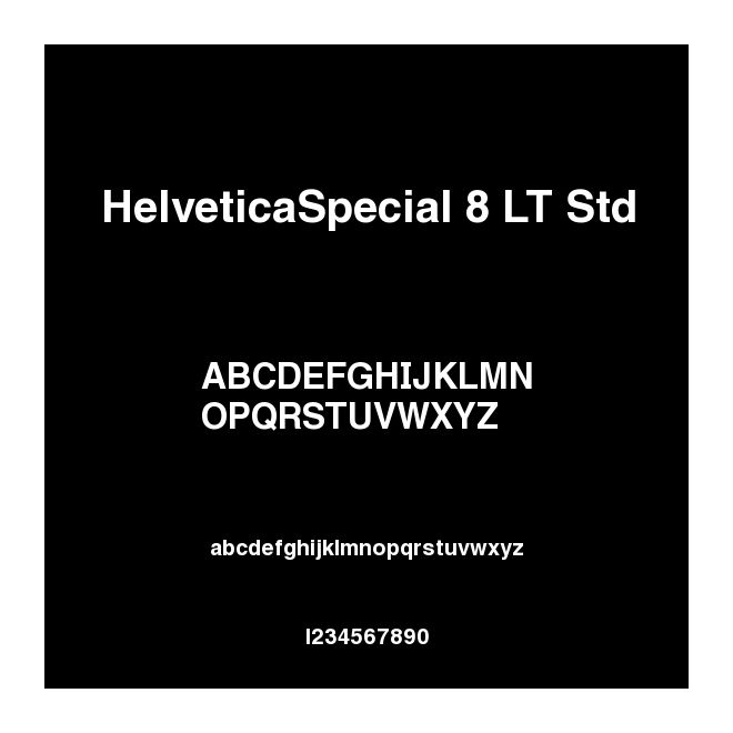 HelveticaSpecial 8 LT Std