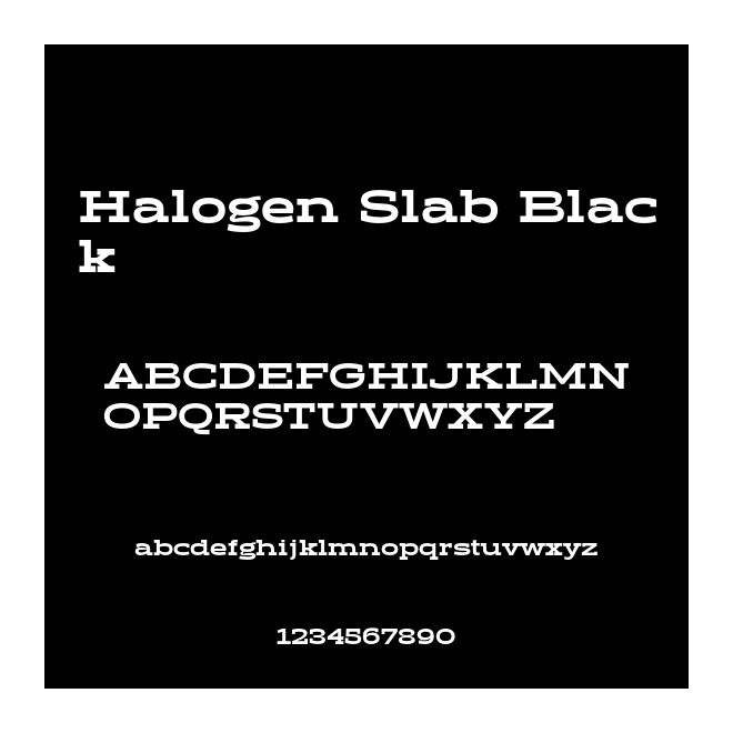 Halogen Slab Black