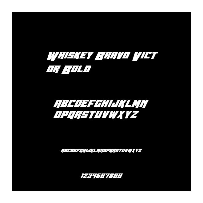 Whiskey Bravo Victor Bold
