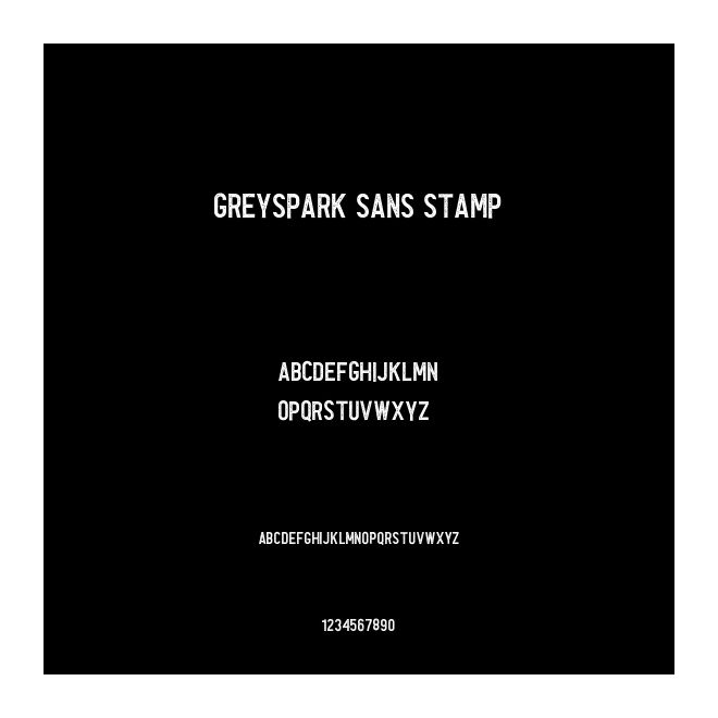 Greyspark Sans Stamp