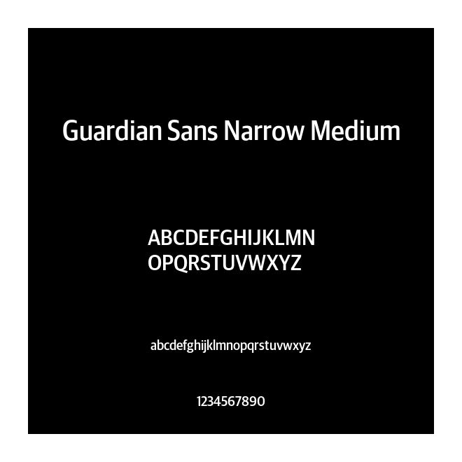 Guardian Sans Narrow Medium