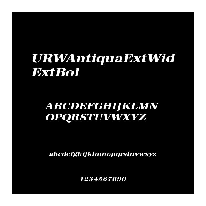 URWAntiquaExtWidExtBol