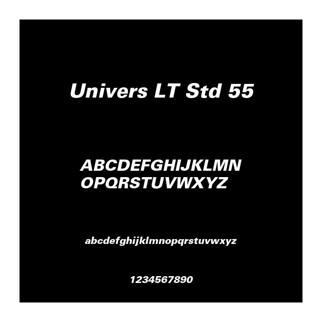 Univers LT Std 55