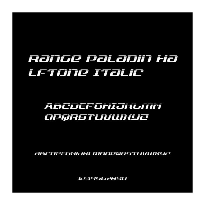 Range Paladin Halftone Italic