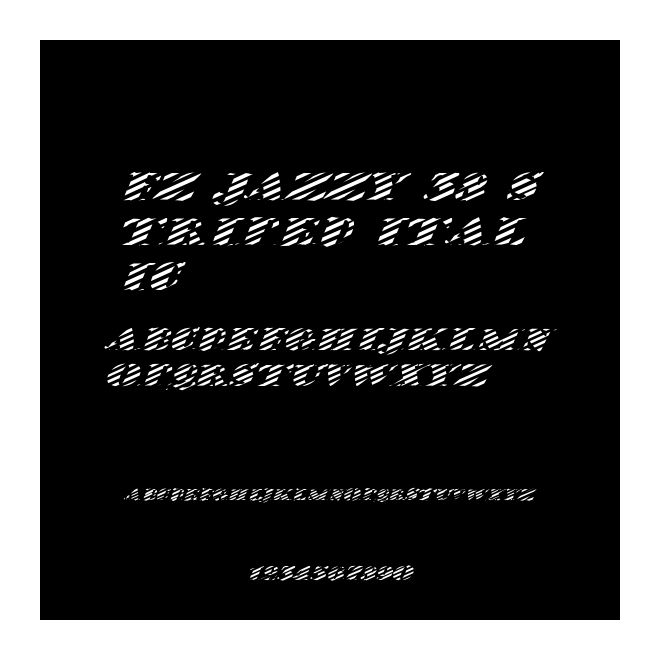 FZ JAZZY 38 STRIPED ITALIC