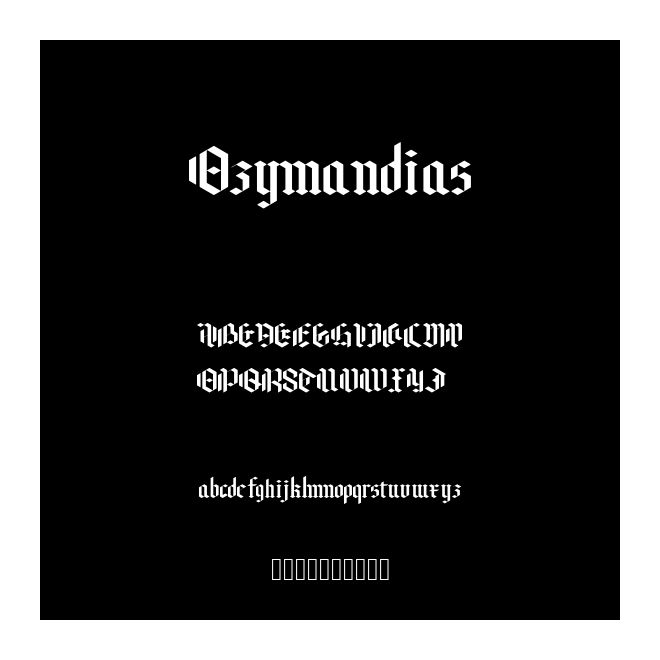 Ozymandias