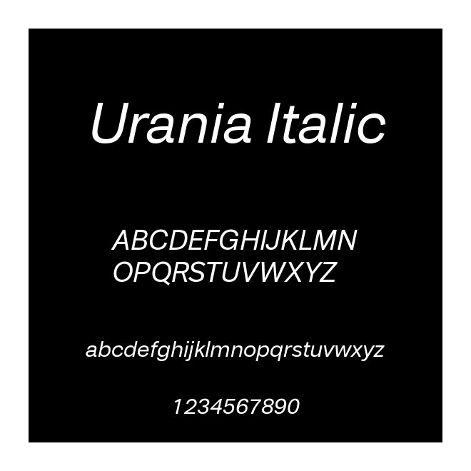Urania Italic