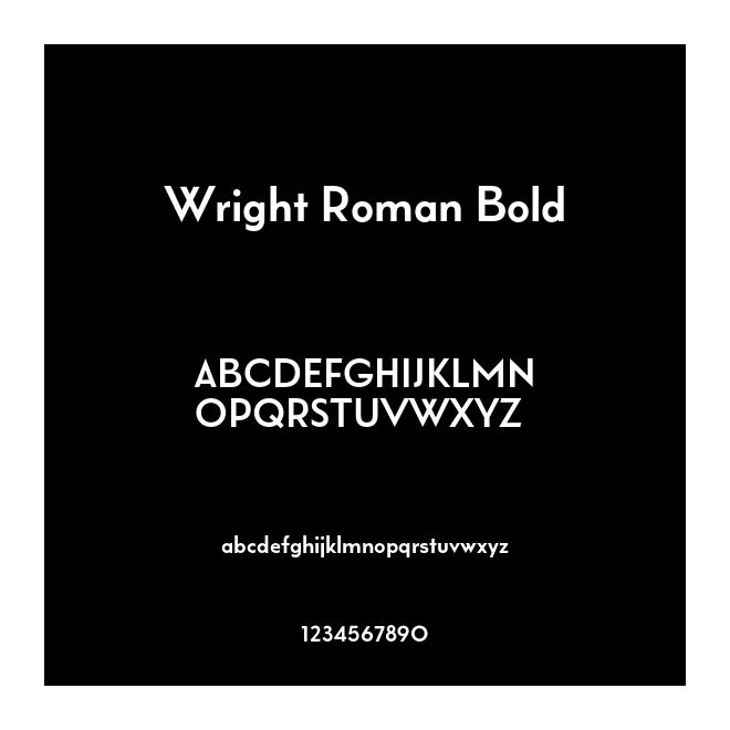 Wright Roman Bold
