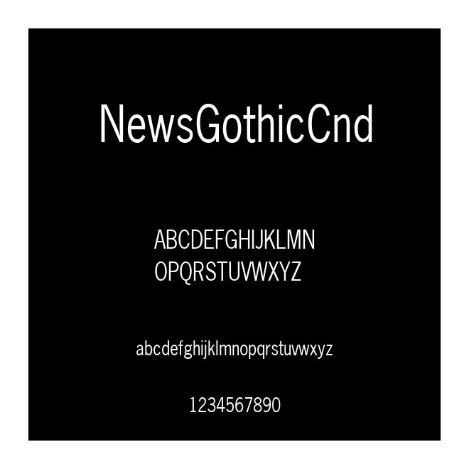 NewsGothicCnd