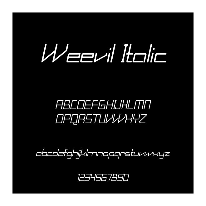 Weevil Italic