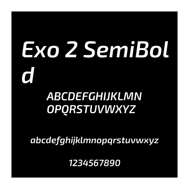 Exo 2 SemiBold