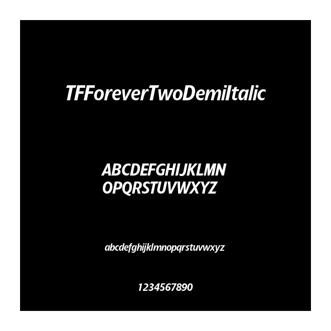 TFForeverTwoDemiItalic