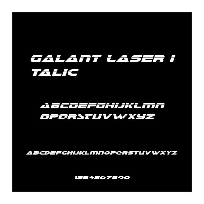 Galant Laser Italic