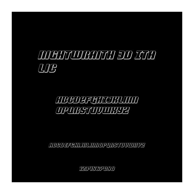 Nightwraith 3D Italic