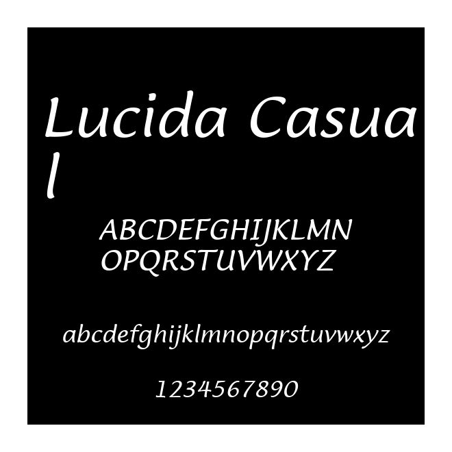Lucida Casual