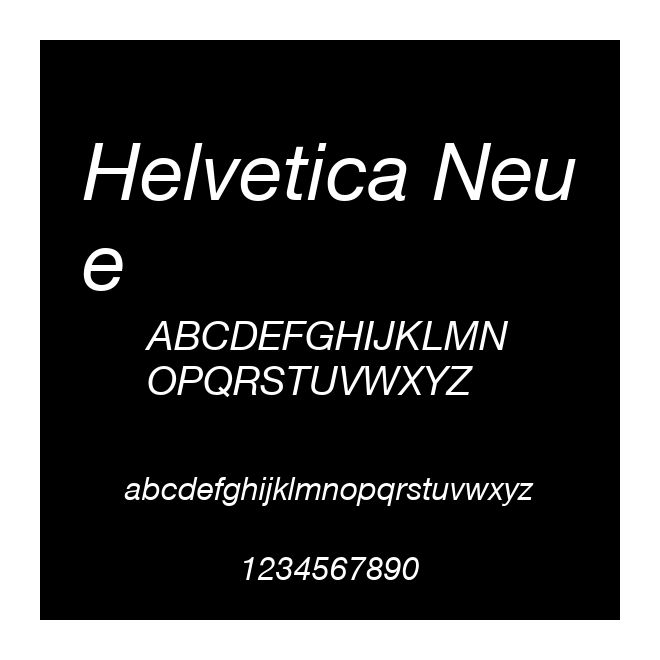 Helvetica Neue
