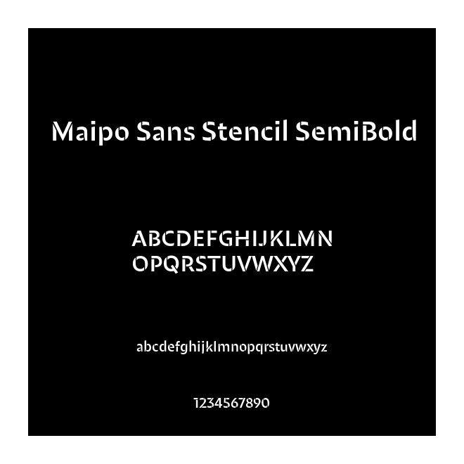 Maipo Sans Stencil SemiBold