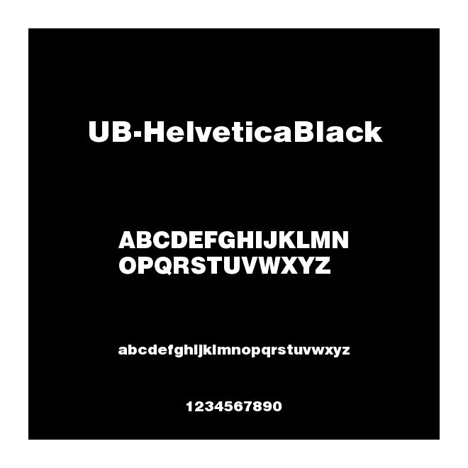 UB-HelveticaBlack