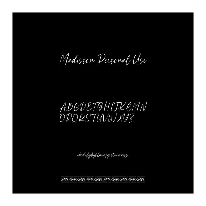 Madisson Personal Use