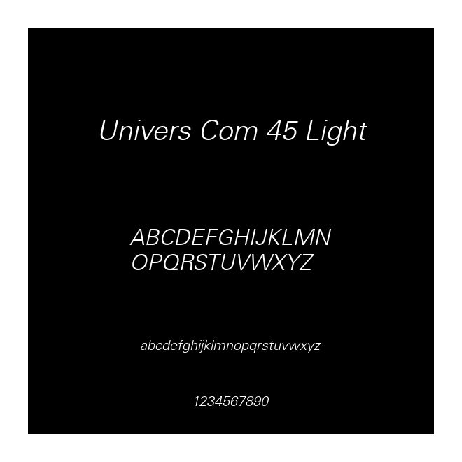 Univers Com 45 Light
