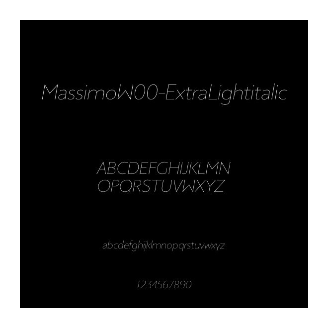 MassimoW00-ExtraLightitalic