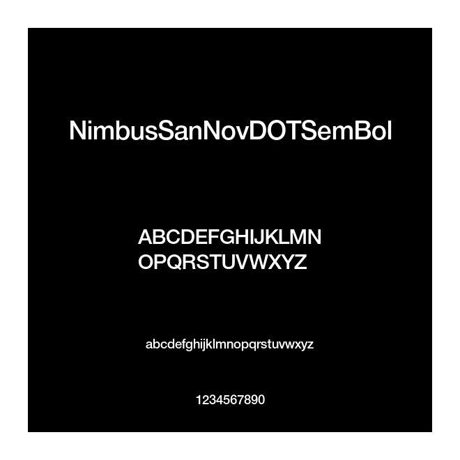 NimbusSanNovDOTSemBol