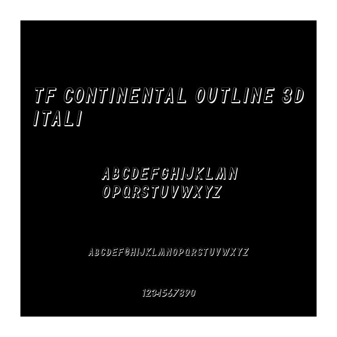 TF Continental Outline 3D Itali