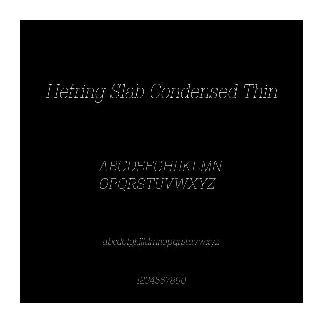 Hefring Slab Condensed Thin