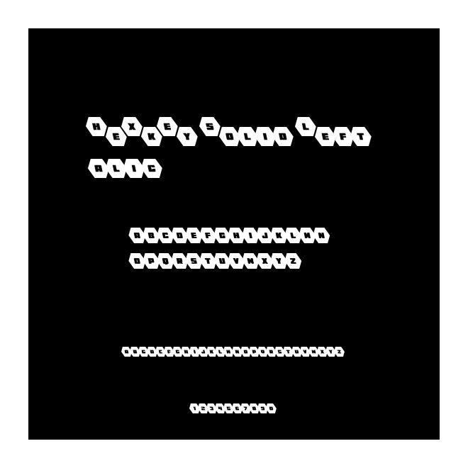 HeXkEy Solid Leftalic