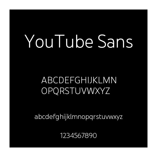 YouTube Sans