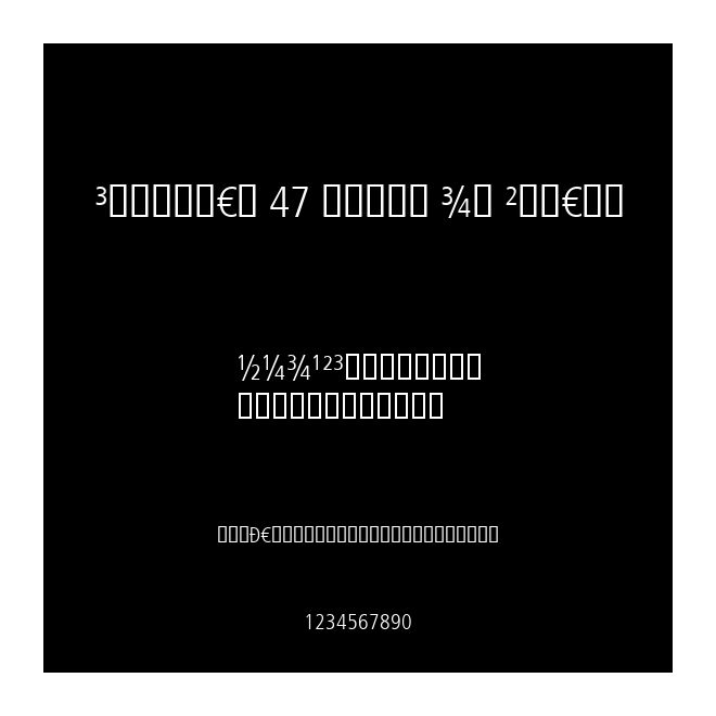 Frutiger 47 Light CN Expert