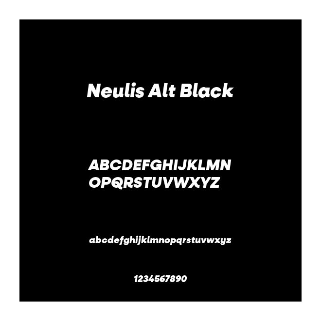 Neulis Alt Black