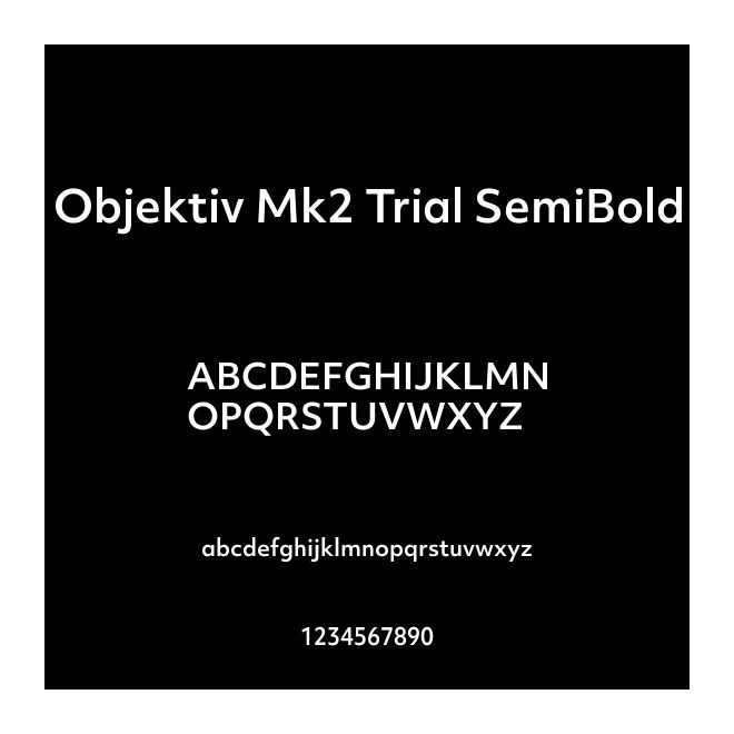 Objektiv Mk2 Trial SemiBold