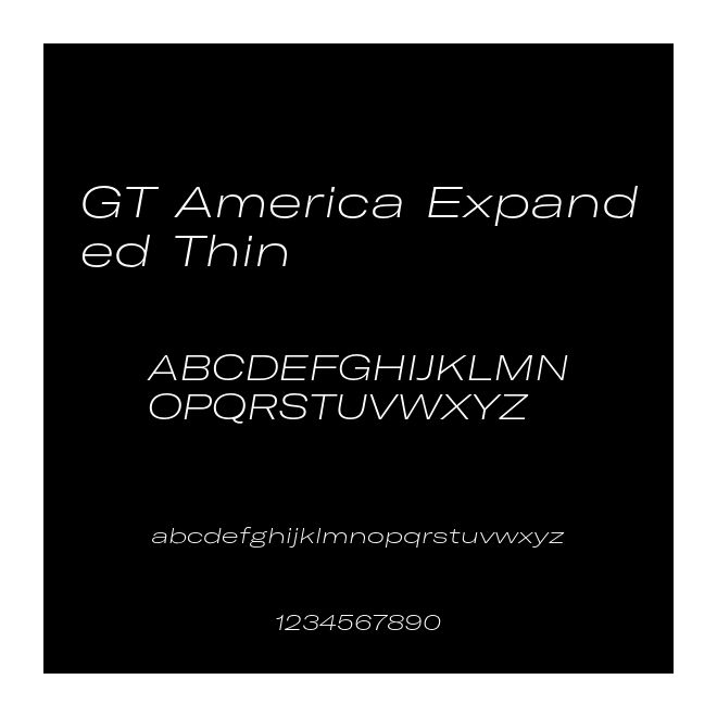 GT America Expanded Thin