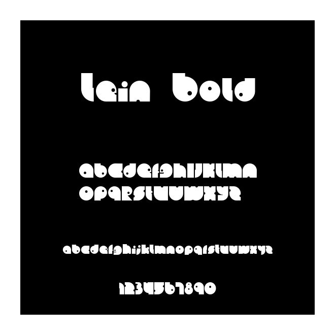Lein Bold