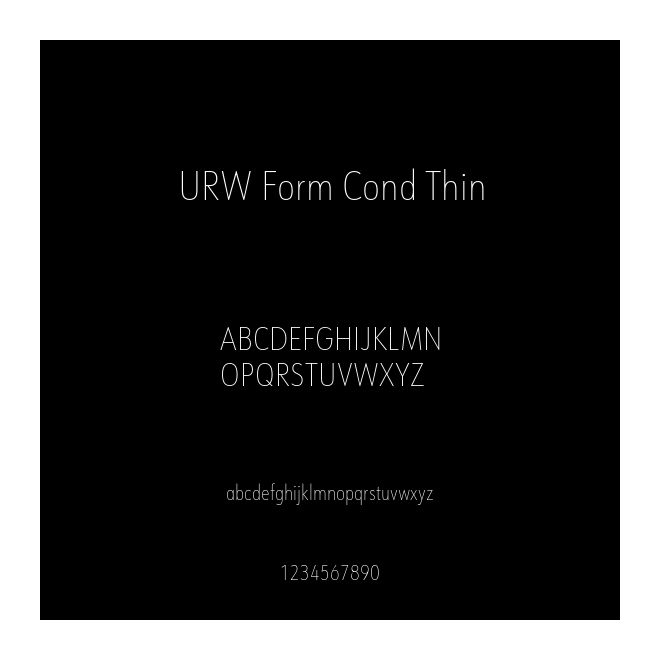 URW Form Cond Thin