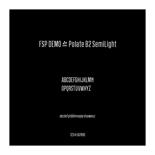 FSP DEMO - Polate B2 SemiLight