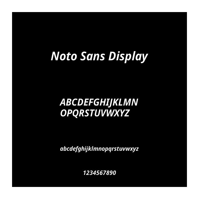 Noto Sans Display