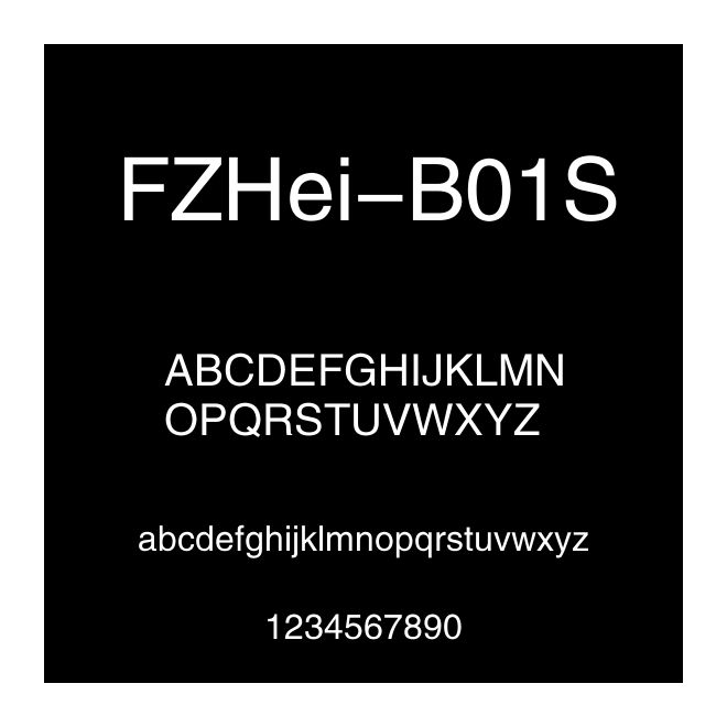 FZHei-B01S