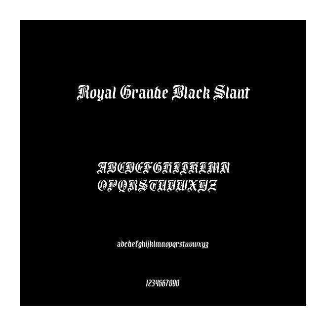 Royal Grande Black Slant