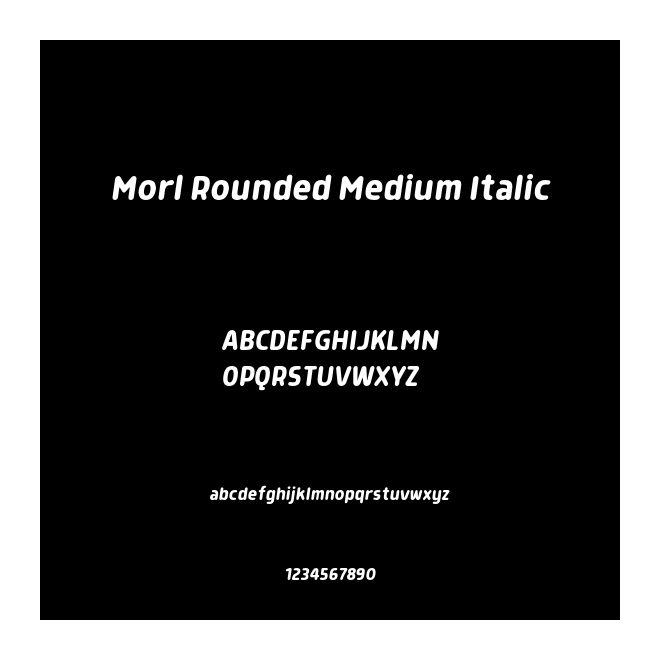 Morl Rounded Medium Italic