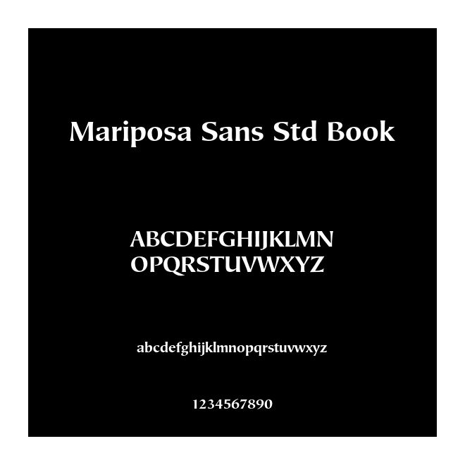 Mariposa Sans Std Book
