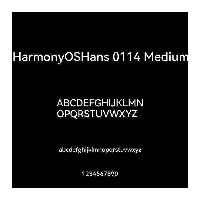 HarmonyOSHans 0114 Medium