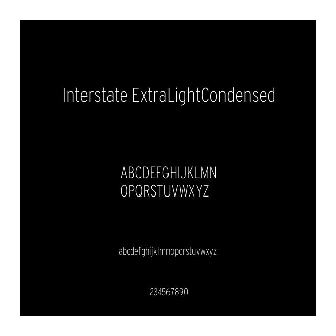 Interstate ExtraLightCondensed