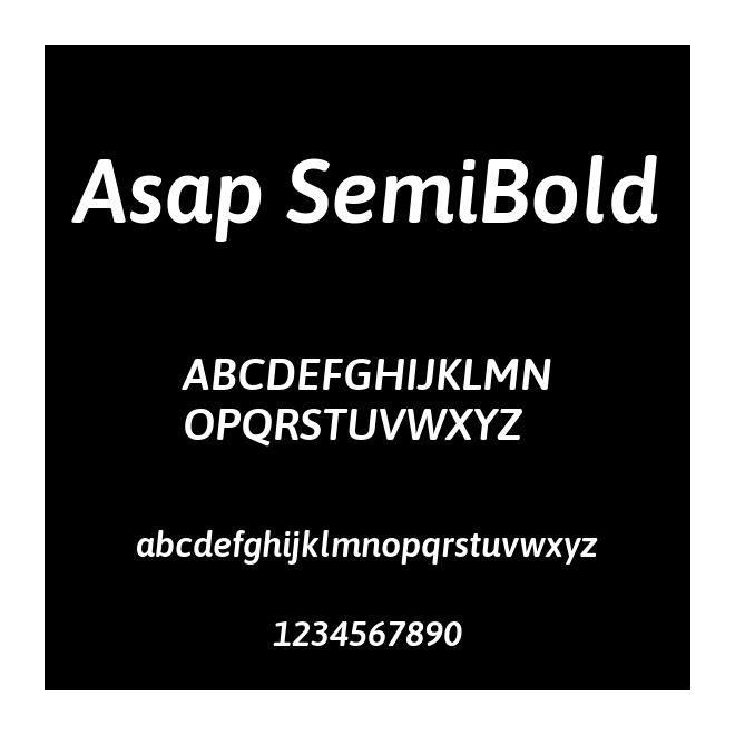 Asap SemiBold