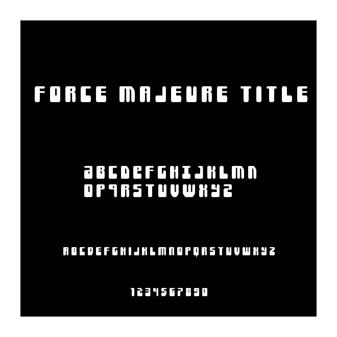 Force Majeure Title
