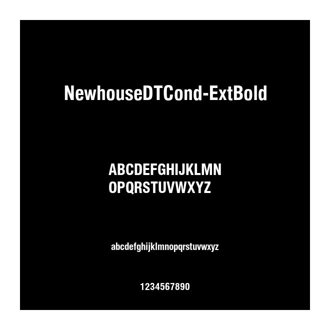 NewhouseDTCond-ExtBold