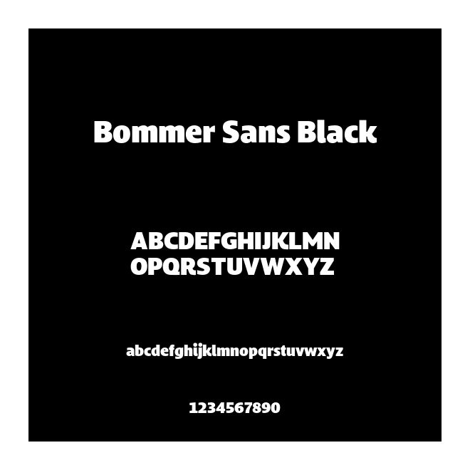 Bommer Sans Black