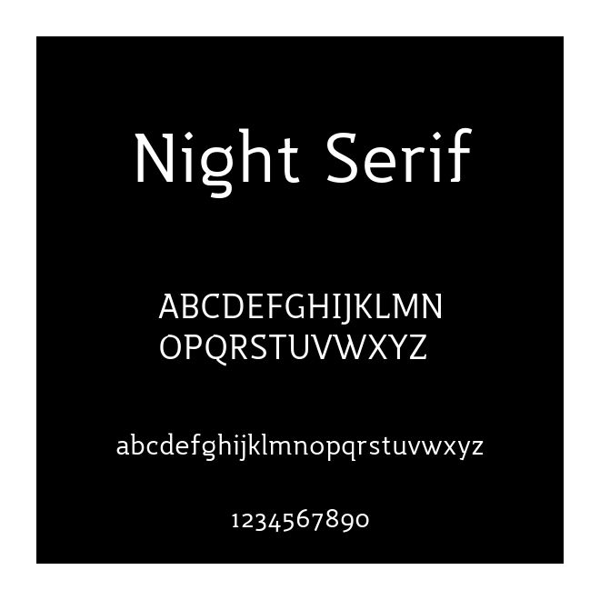Night Serif